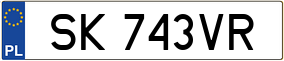 Truck License Plate